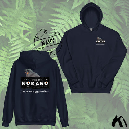 SOUTH ISLAND KŌKAKO Charitable Trust Unisex Hoodie FRONT & BACK Print