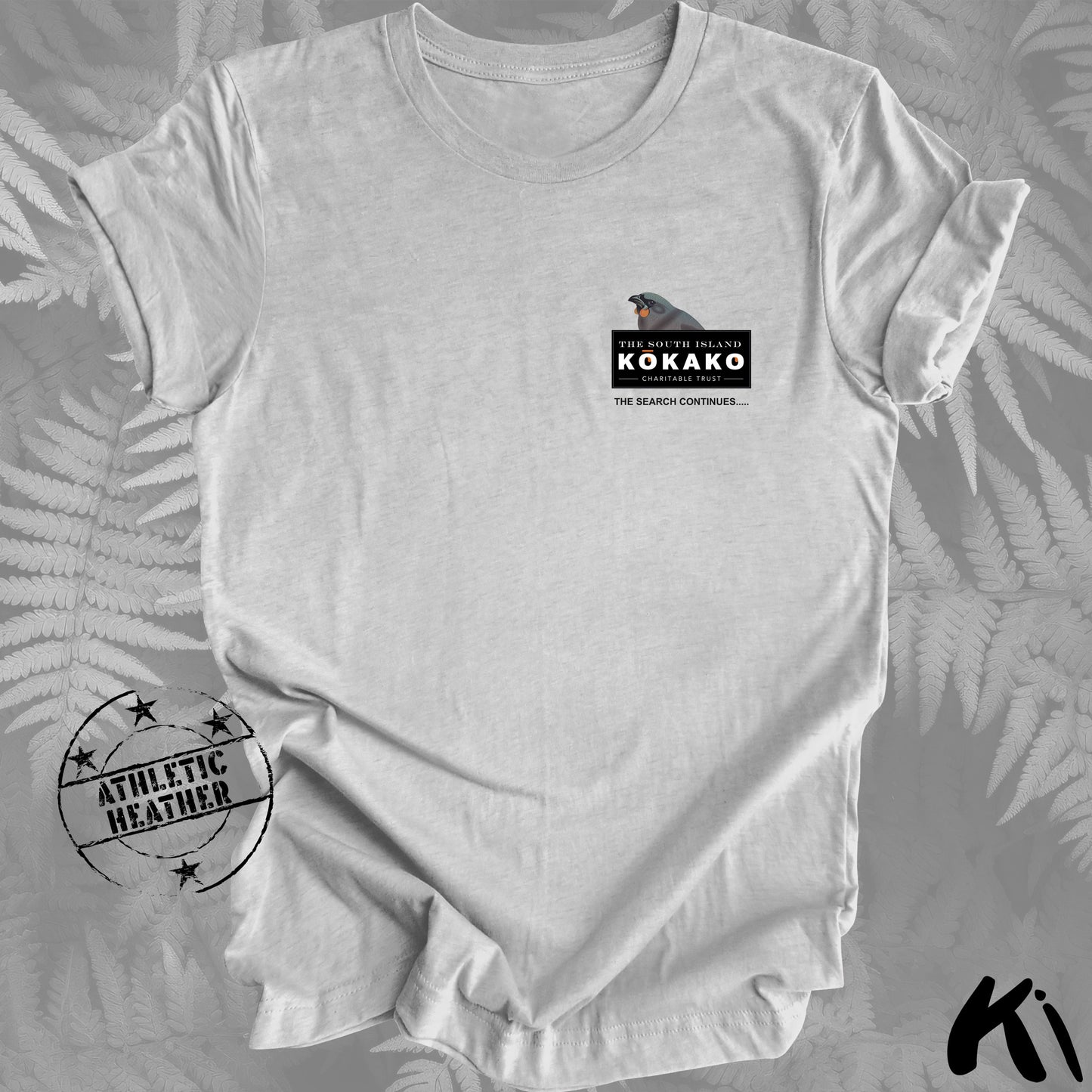 SOUTH ISLAND KŌKAKO Charitable Trust Official Fundraising Shirt - Minimalist, Light Colours