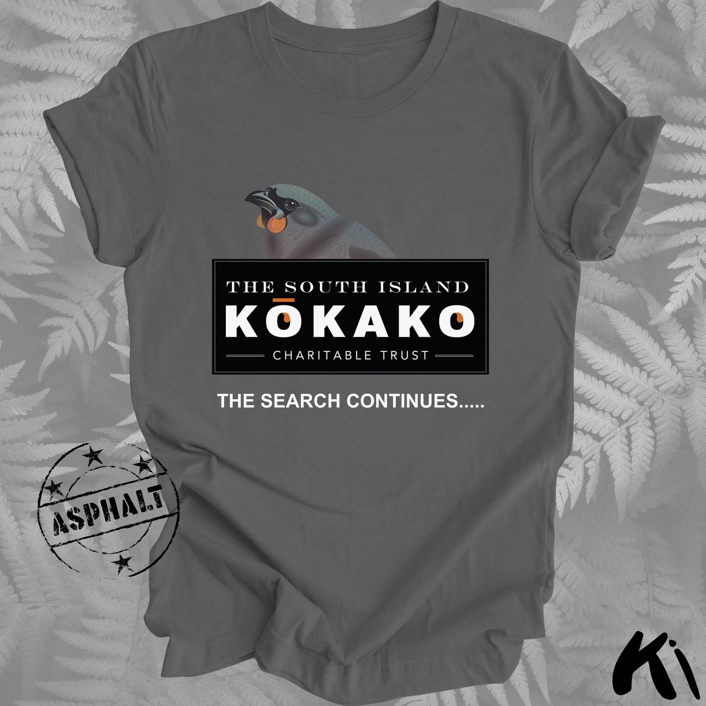 SOUTH ISLAND KŌKAKO Charitable Trust Official Fundraising Shirt - Dark Colours