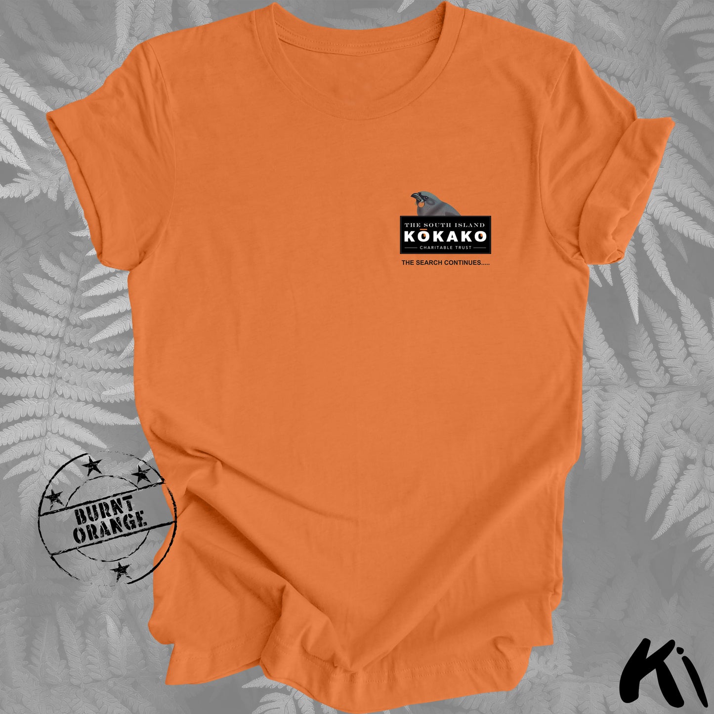 SOUTH ISLAND KŌKAKO Charitable Trust Official Fundraising Shirt - Minimalist, Light Colours