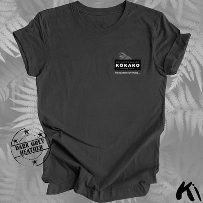 SOUTH ISLAND KŌKAKO Charitable Trust Official Fundraising Shirt - Minimalist, Dark Colours