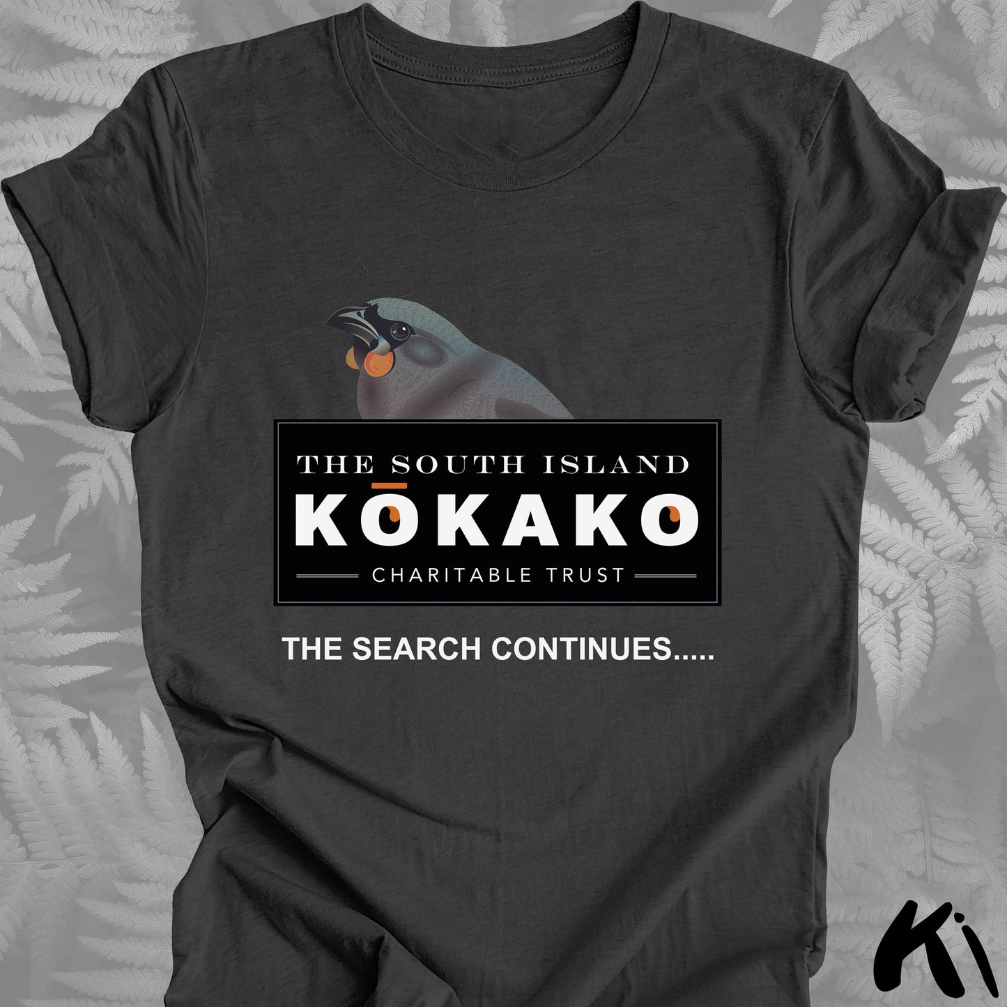 SOUTH ISLAND KŌKAKO Charitable Trust Official Fundraising Shirt - Dark Colours