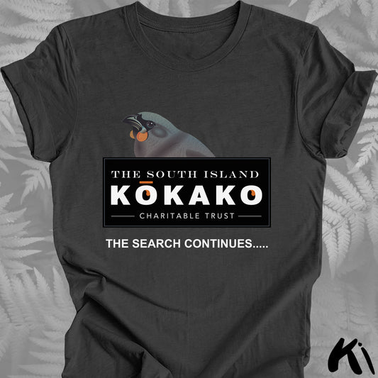 SOUTH ISLAND KŌKAKO Charitable Trust Official Fundraising Shirt - Dark Colours