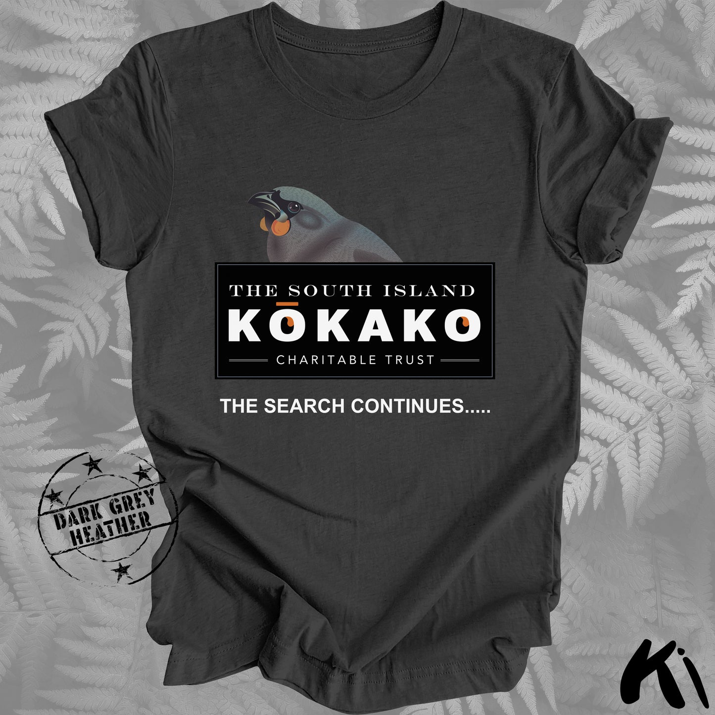 SOUTH ISLAND KŌKAKO Charitable Trust Official Fundraising Shirt - Dark Colours