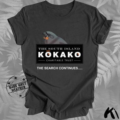 SOUTH ISLAND KŌKAKO Charitable Trust Official Fundraising Shirt - Dark Colours