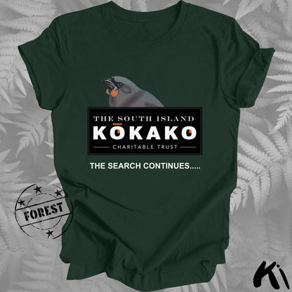 SOUTH ISLAND KŌKAKO Charitable Trust Official Fundraising Shirt - Dark Colours