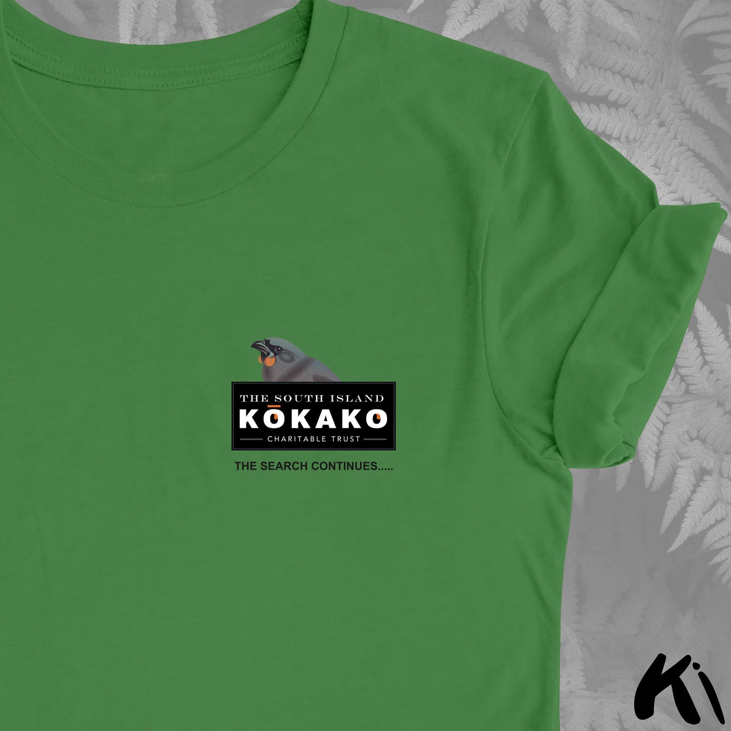 SOUTH ISLAND KŌKAKO Charitable Trust Official Fundraising Shirt - Minimalist, Light Colours