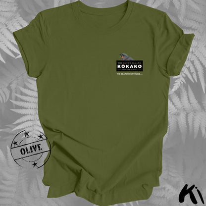 SOUTH ISLAND KŌKAKO Charitable Trust Official Fundraising Shirt - Minimalist, Dark Colours