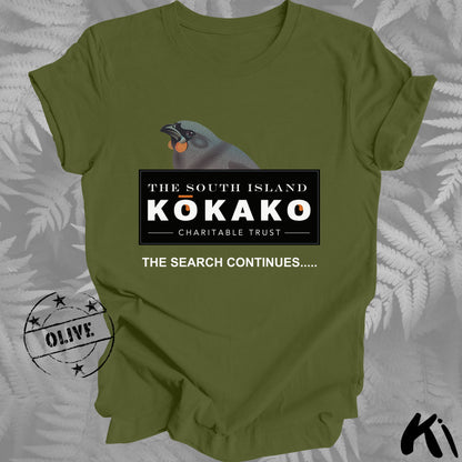 SOUTH ISLAND KŌKAKO Charitable Trust Official Fundraising Shirt - Dark Colours