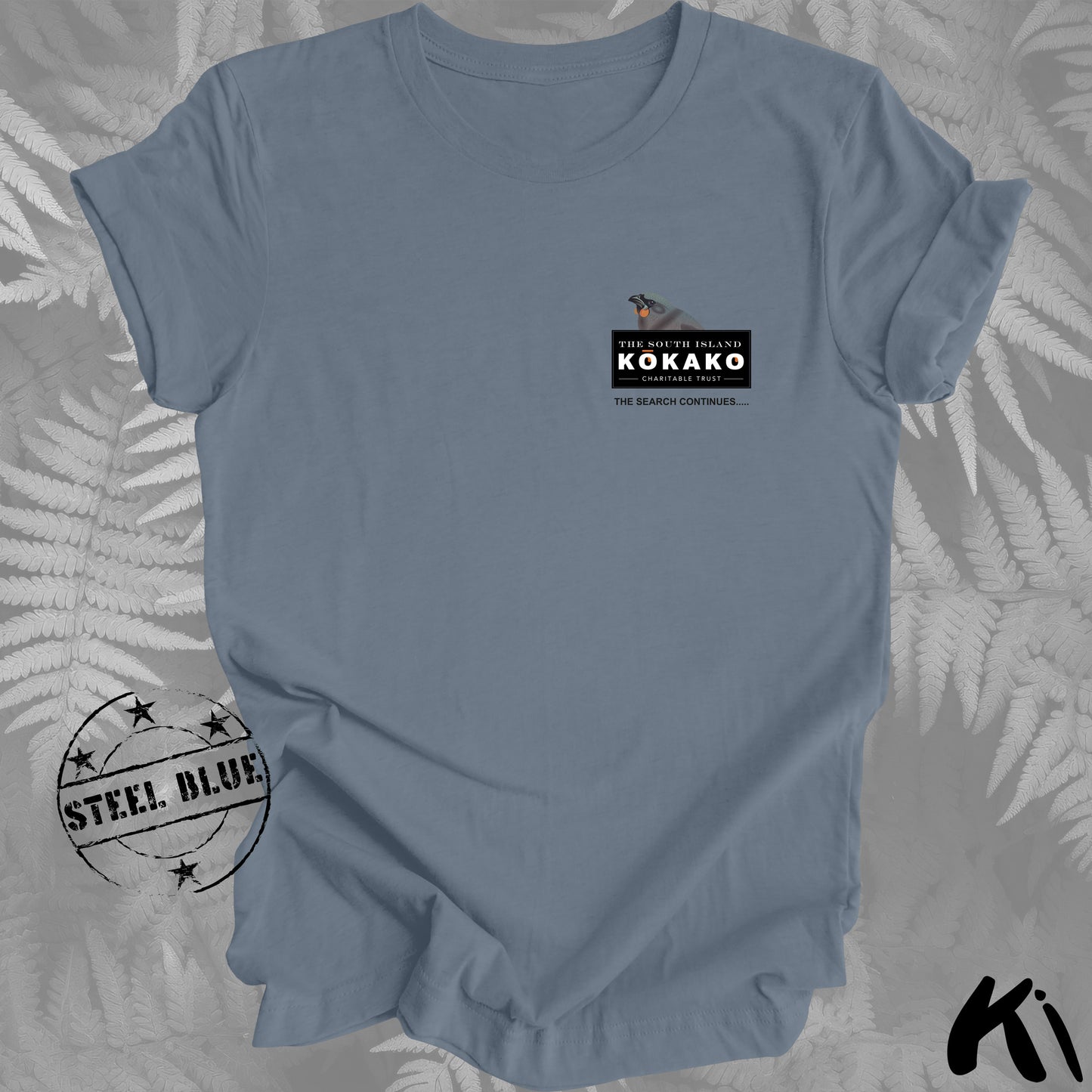 SOUTH ISLAND KŌKAKO Charitable Trust Official Fundraising Shirt - Minimalist, Light Colours