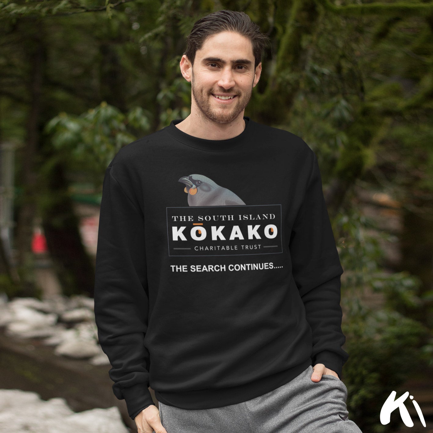 SOUTH ISLAND KŌKAKO Charitable Trust Sweatshirt - Official Fundraiser, Dark Colours