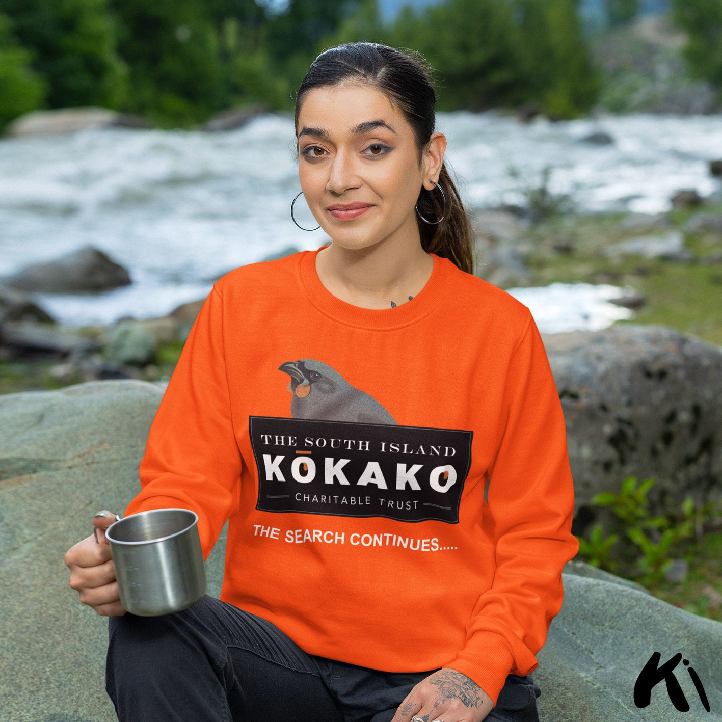 SOUTH ISLAND KŌKAKO Charitable Trust Sweatshirt - Official Fundraiser, Dark Colours