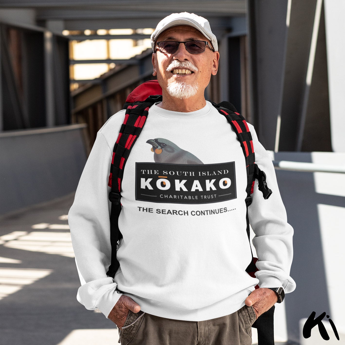 SOUTH ISLAND KŌKAKO Charitable Trust Sweatshirt - Official Fundraiser, Lighter Colours