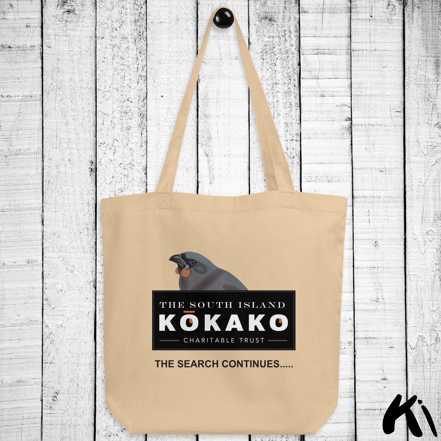 SOUTH ISLAND KŌKAKO Charitable Trust Organic Tote Bag - Double Print