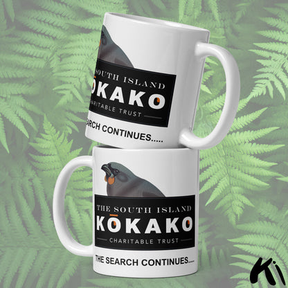 SOUTH ISLAND KŌKAKO Charitable Trust White Coffee Mug