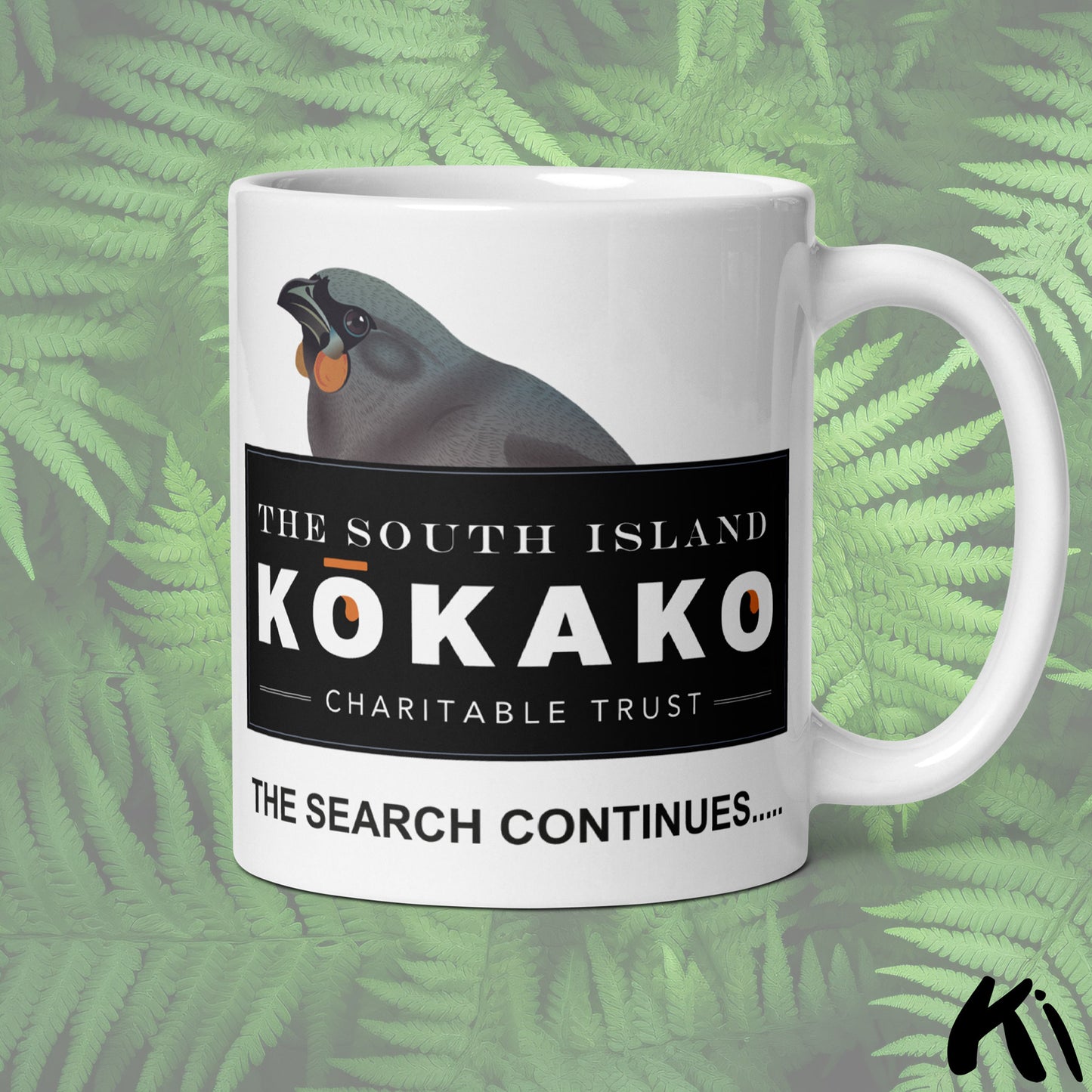SOUTH ISLAND KŌKAKO Charitable Trust White Coffee Mug
