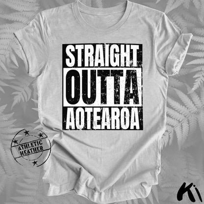 Straight Outta AOTEAROA Distressed Shirt
