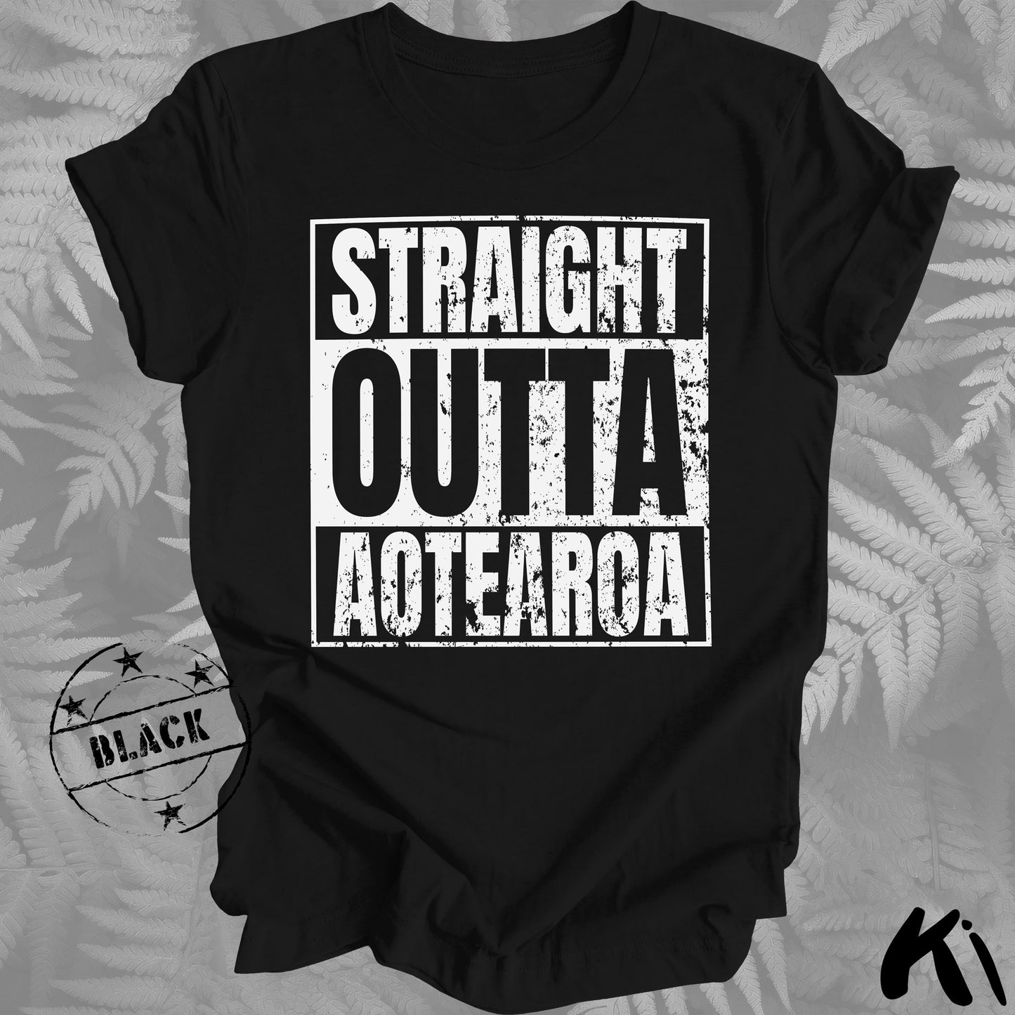 Straight Outta AOTEAROA Distressed Shirt