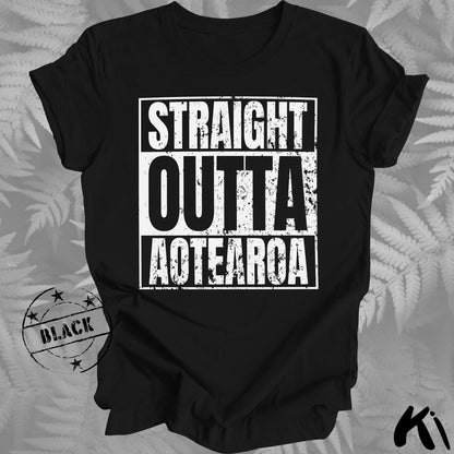 Straight Outta AOTEAROA Distressed Shirt