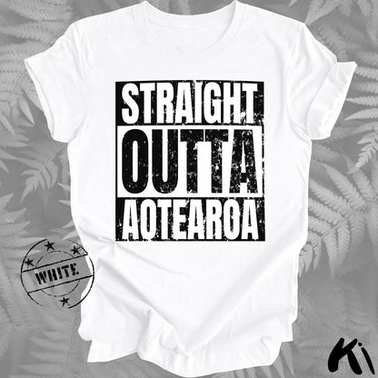 Straight Outta AOTEAROA Distressed Shirt