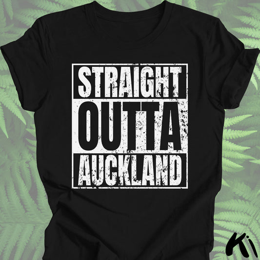 Straight Outta AUCKLAND Lightweight Distressed Shirt