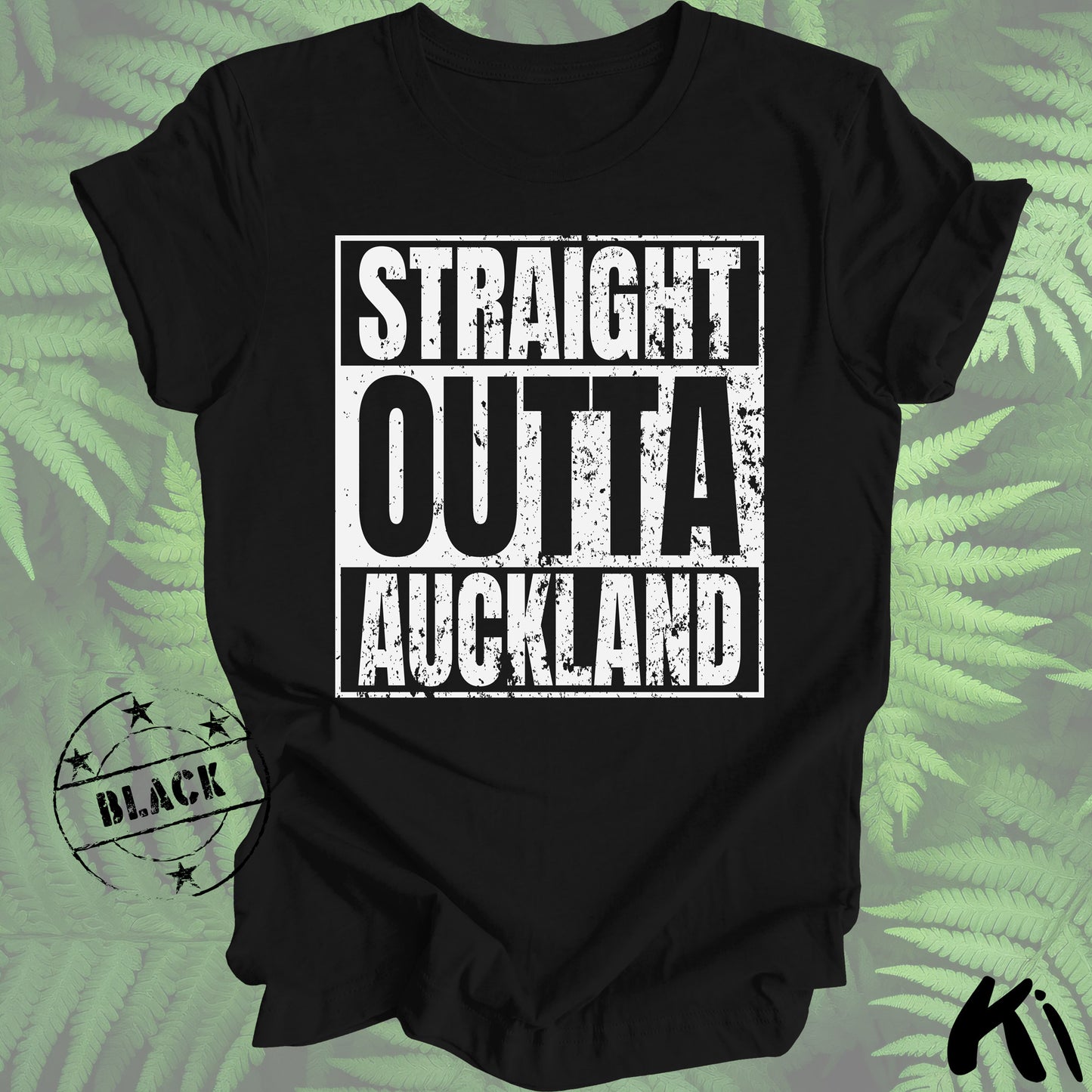 Straight Outta AUCKLAND Lightweight Distressed Shirt