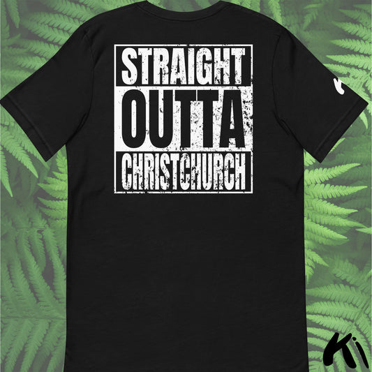 Straight Outta CHRISTCHURCH Back Print Shirt