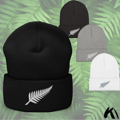 SILVER FERN Embroidered Beanie