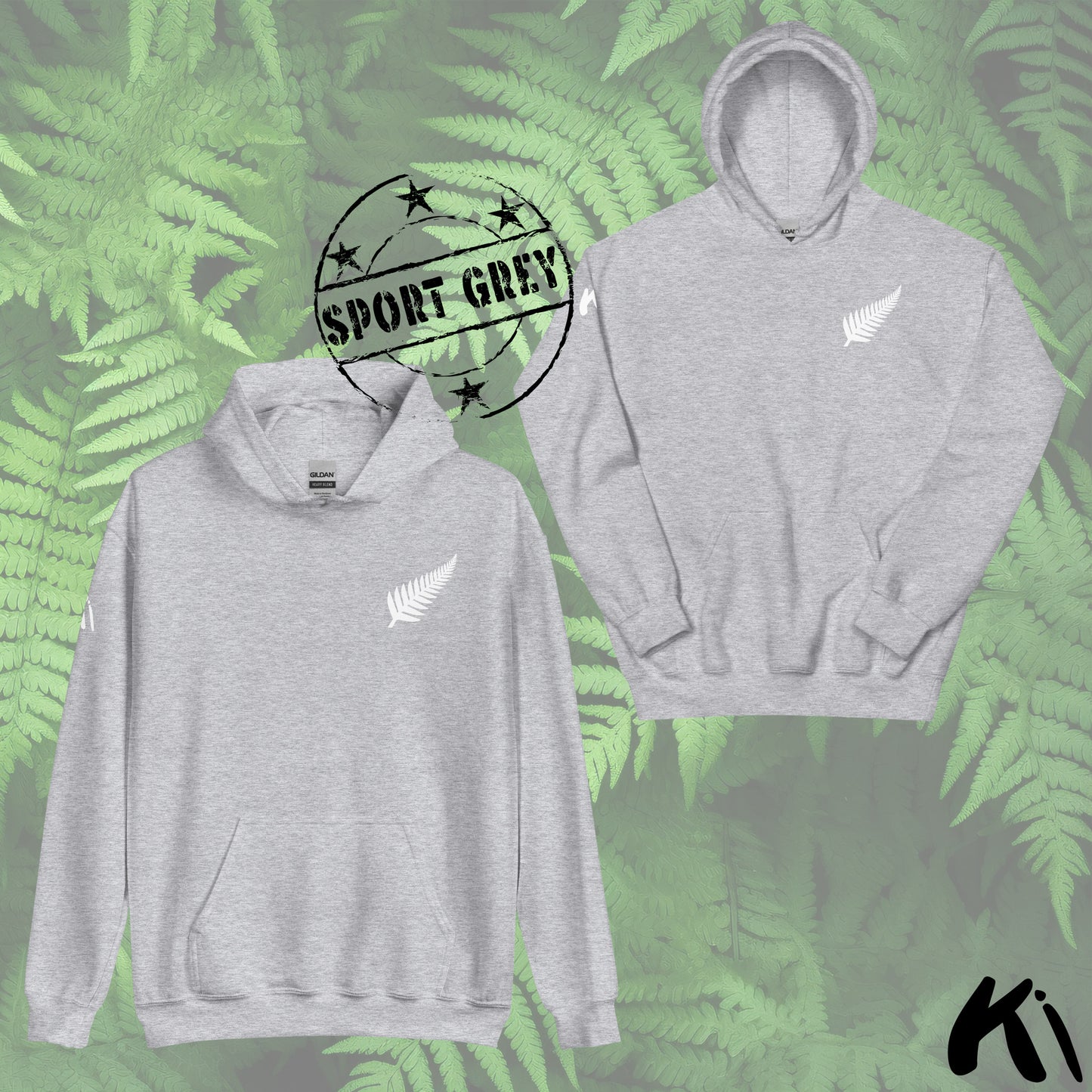 SILVER FERN Minimalist Hooded Sweatshirt