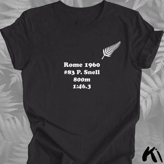 Sir PETER SNELL Rome 1960 NZ Legends Shirt