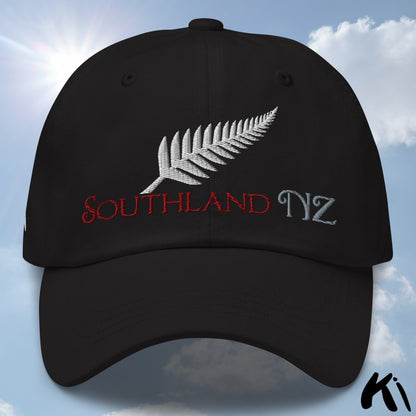 SOUTHLAND NZ Silver Fern Embroidered Cap / Dad Hat