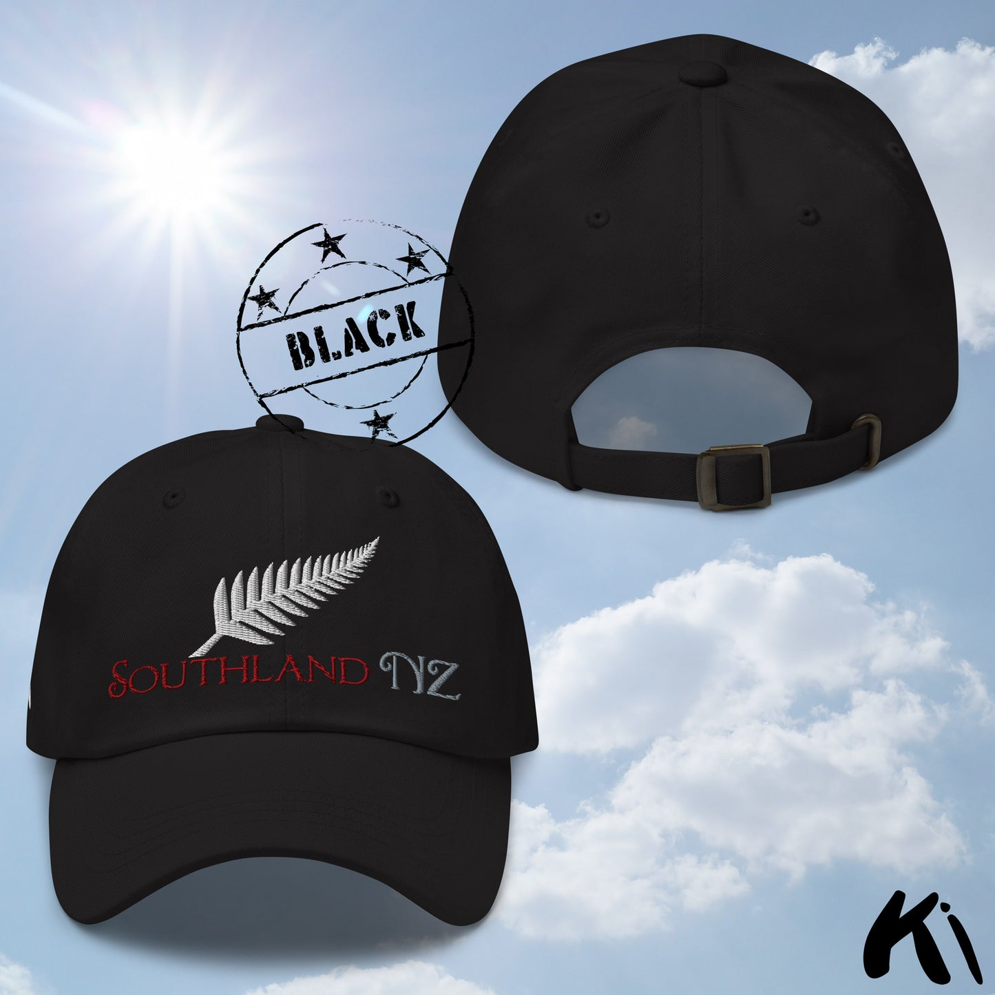 SOUTHLAND NZ Silver Fern Embroidered Cap / Dad Hat