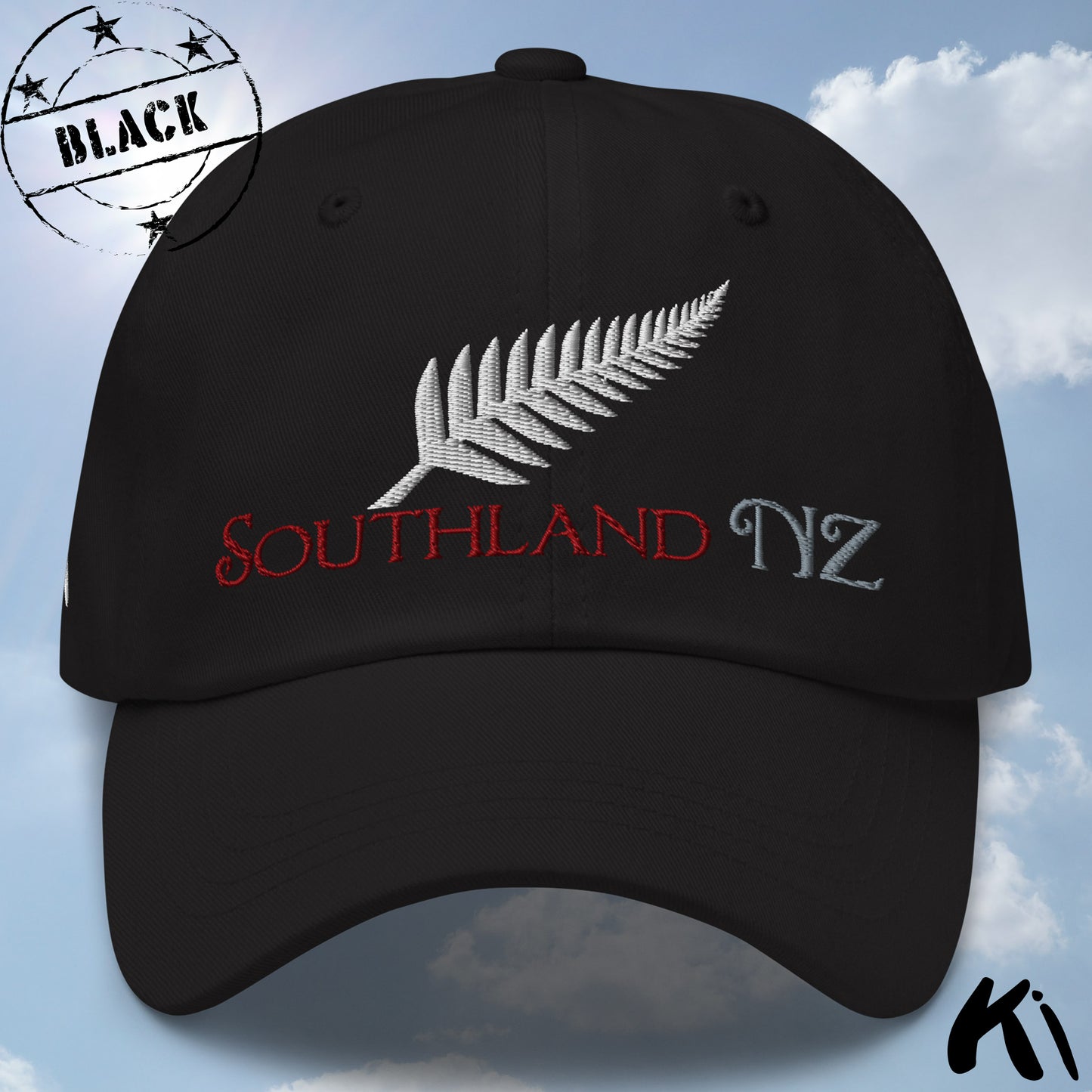 SOUTHLAND NZ Silver Fern Embroidered Cap / Dad Hat