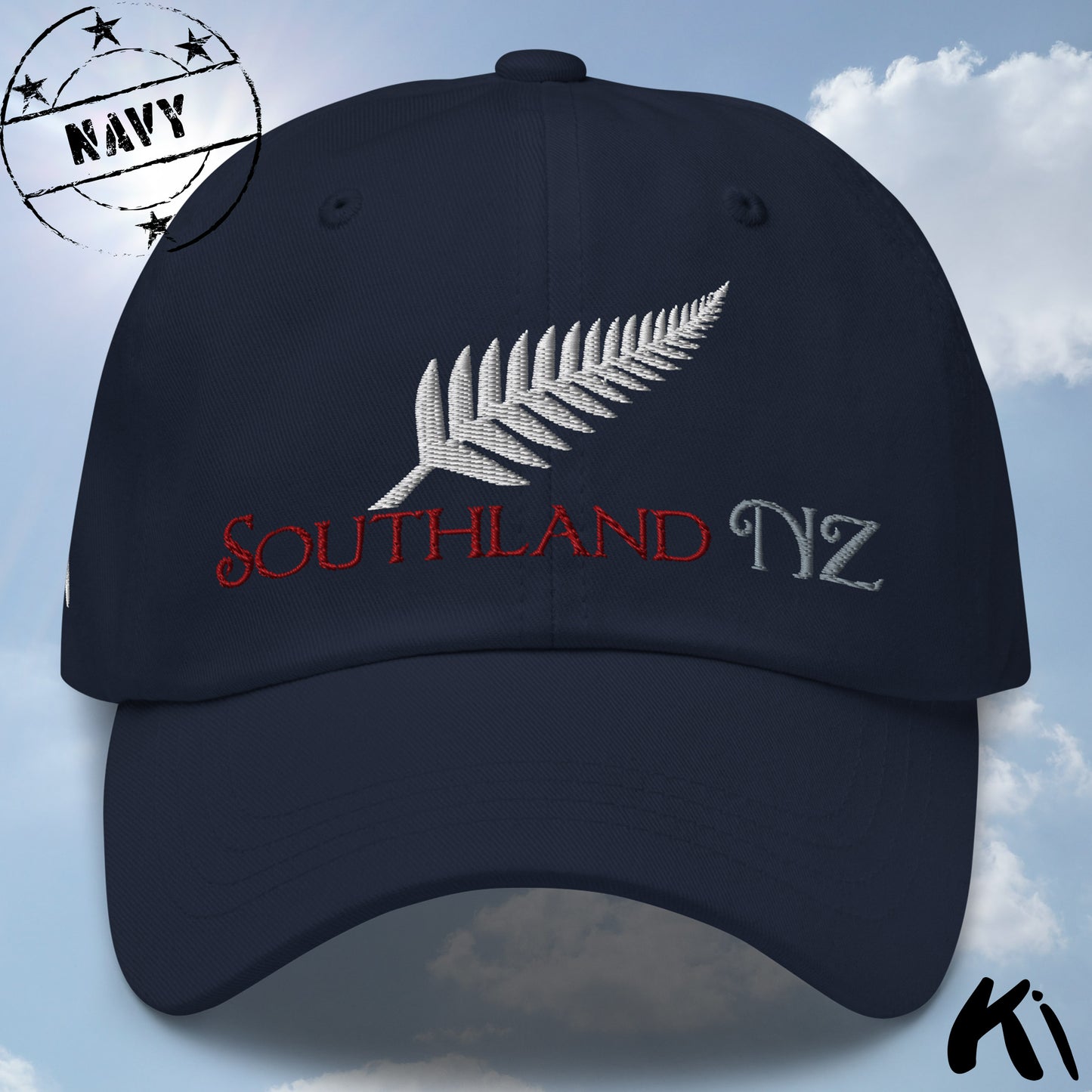 SOUTHLAND NZ Silver Fern Embroidered Cap / Dad Hat