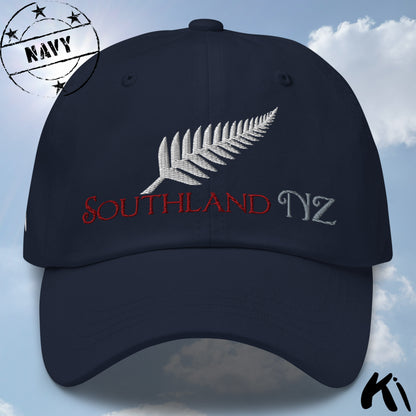 SOUTHLAND NZ Silver Fern Embroidered Cap / Dad Hat