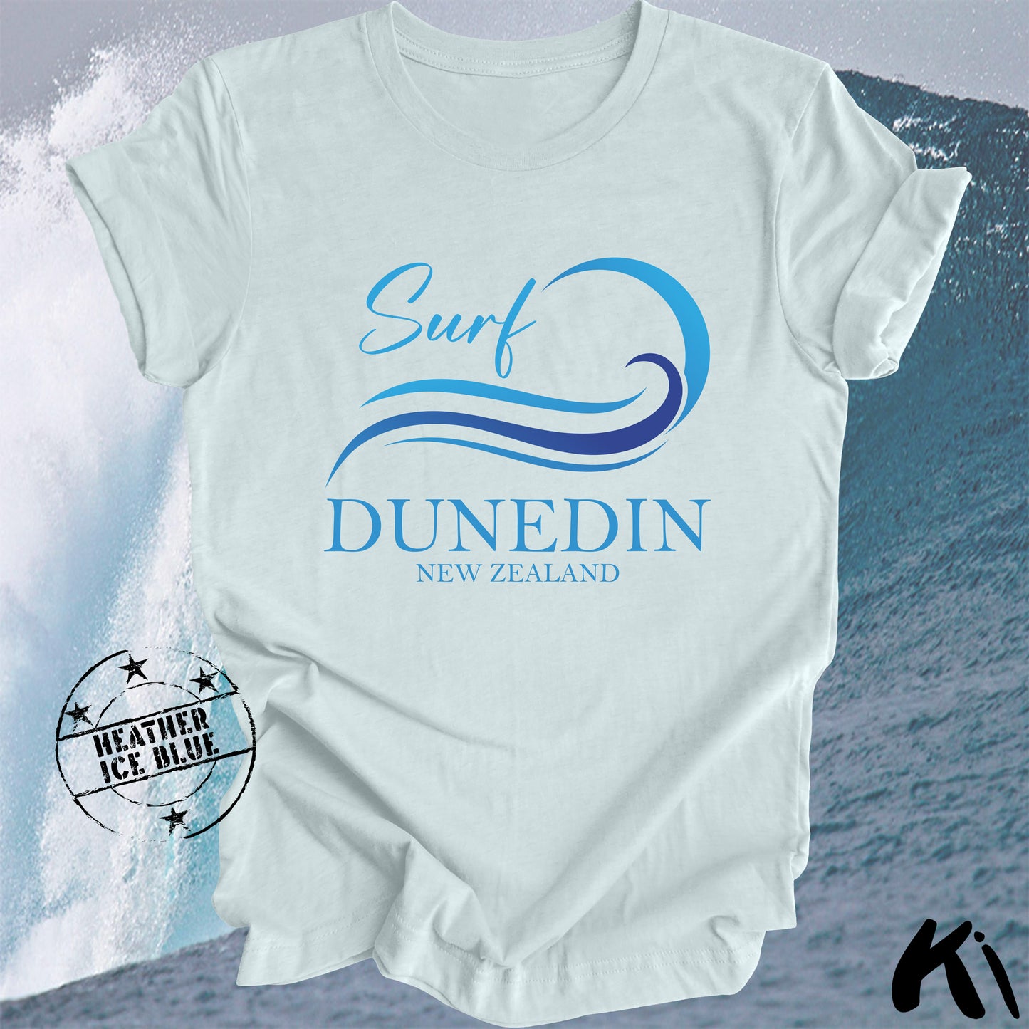 DUNEDIN New Zealand Surfing Wave Shirt