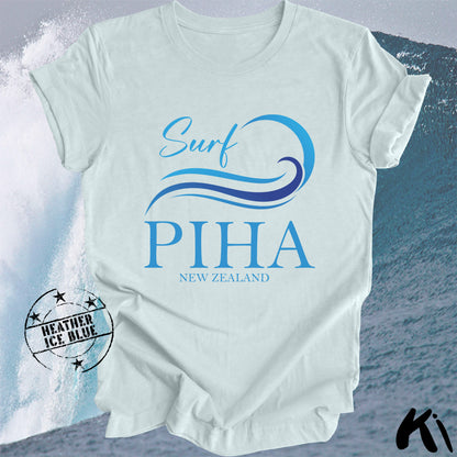 PIHA New Zealand Surfing Wave Shirt