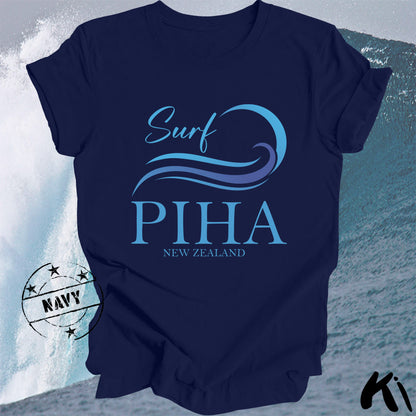 PIHA New Zealand Surfing Wave Shirt
