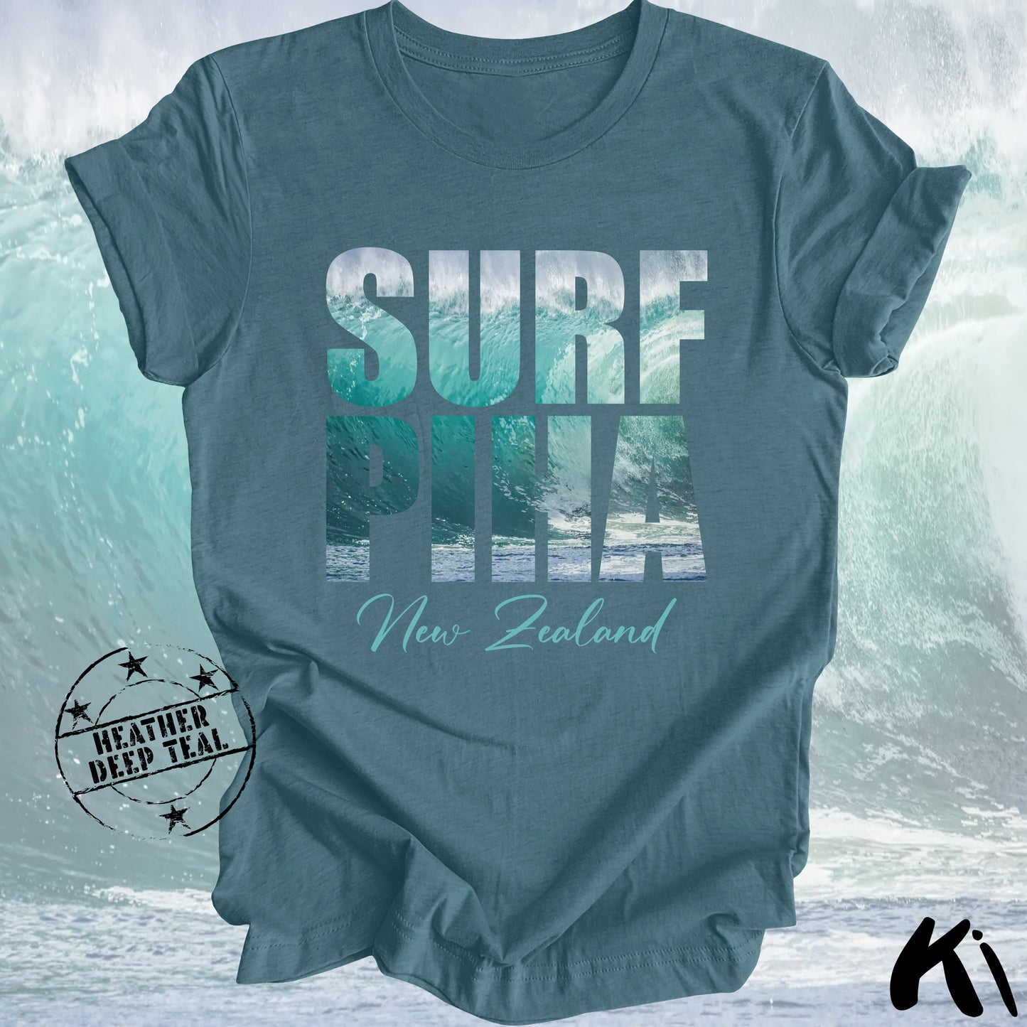PIHA New Zealand Surfing Wave Shirt