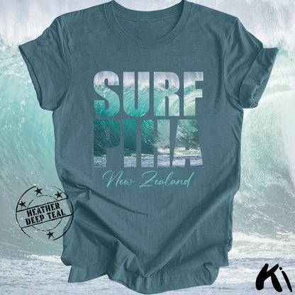 PIHA New Zealand Surfing Wave Shirt
