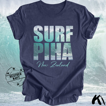 PIHA New Zealand Surfing Wave Shirt