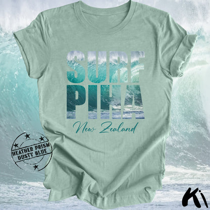 PIHA New Zealand Surfing Wave Shirt