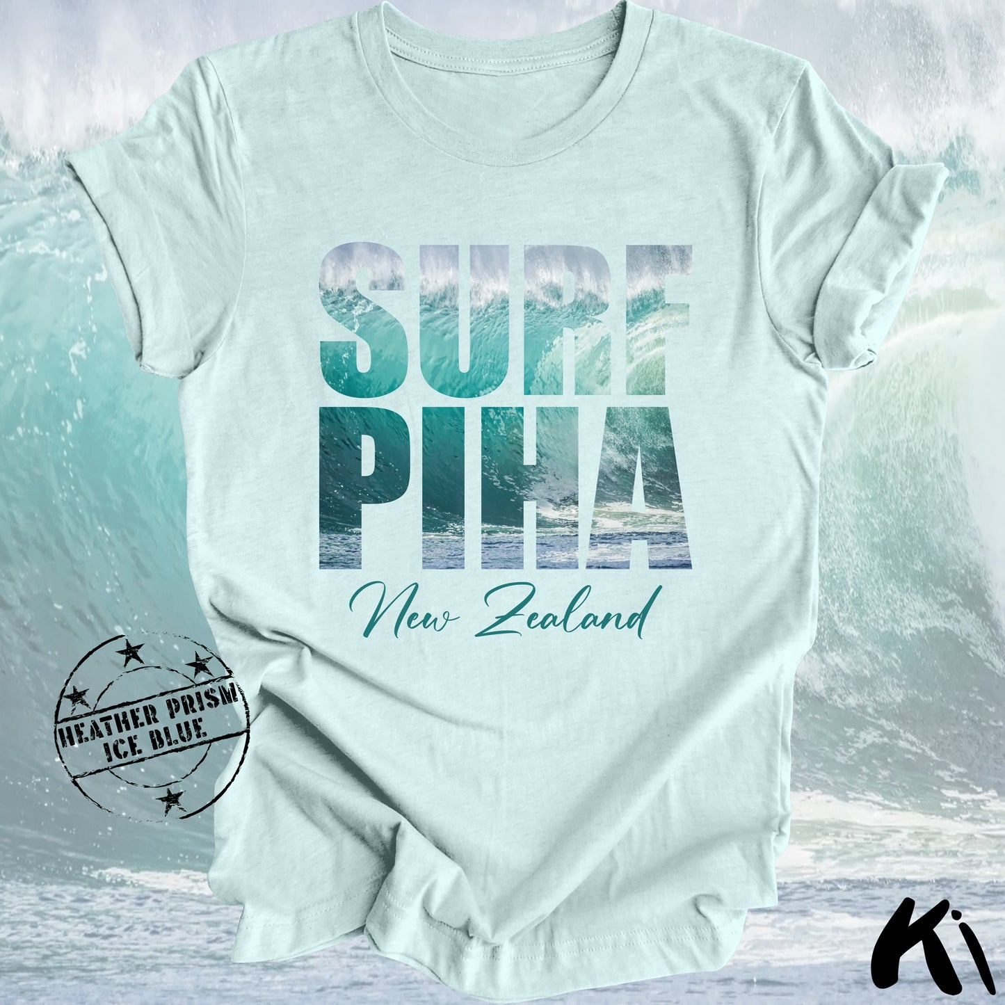 PIHA New Zealand Surfing Wave Shirt