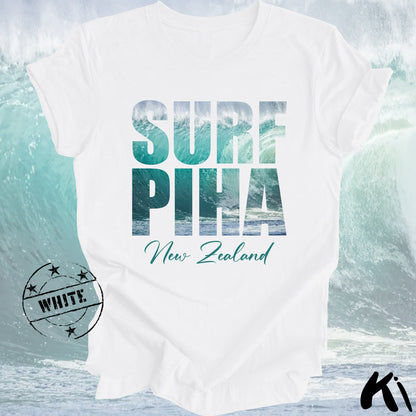 PIHA New Zealand Surfing Wave Shirt
