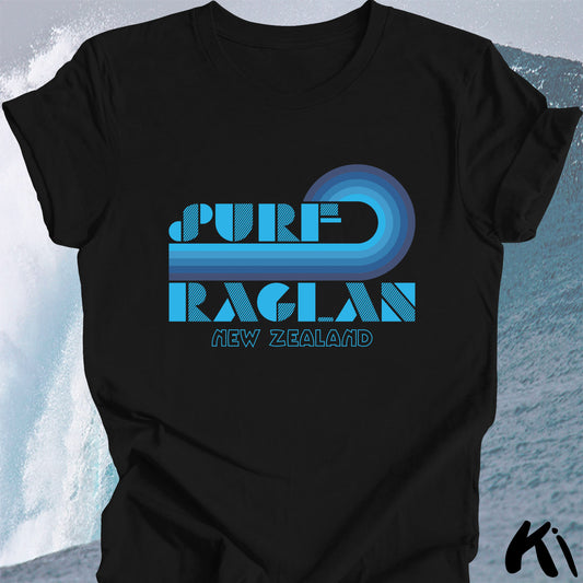 RAGLAN New Zealand Retro Surfing Wave Shirt