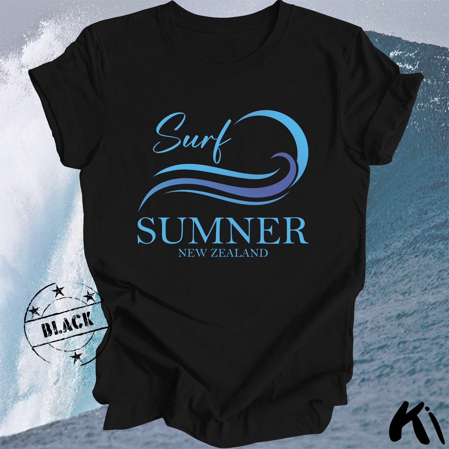 SUMNER New Zealand Surfing Wave Shirt
