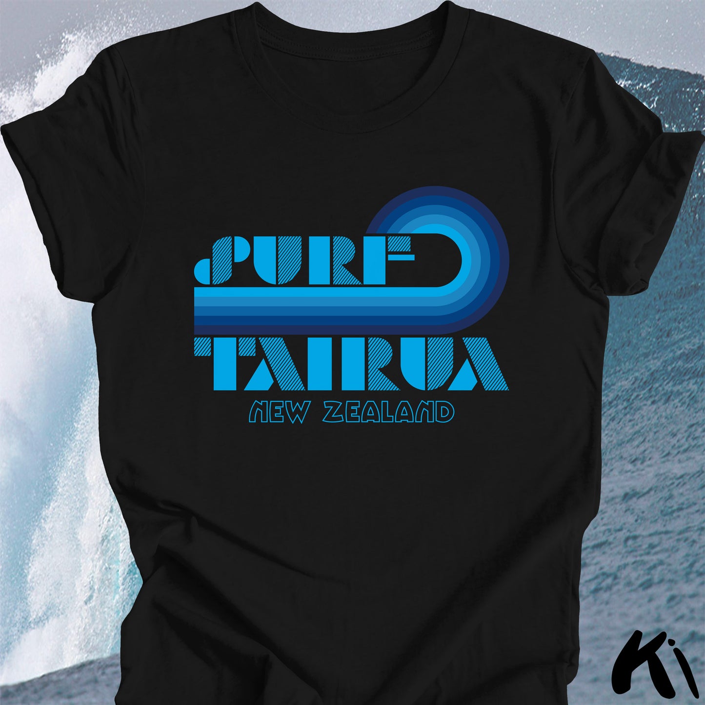 TAIRUA New Zealand Retro Surfing Wave Shirt