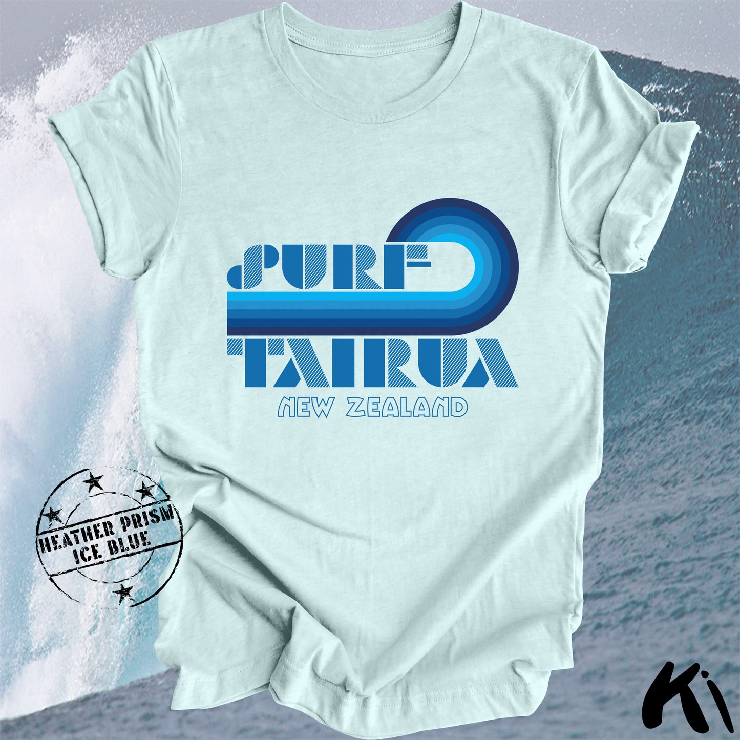 TAIRUA New Zealand Retro Surfing Wave Shirt