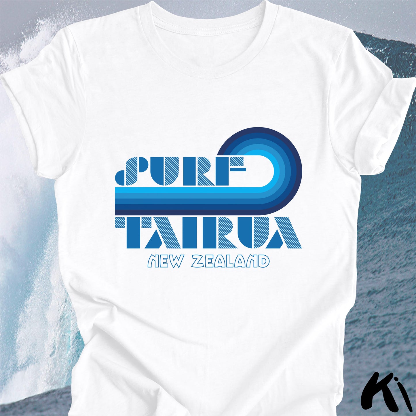 TAIRUA New Zealand Retro Surfing Wave Shirt