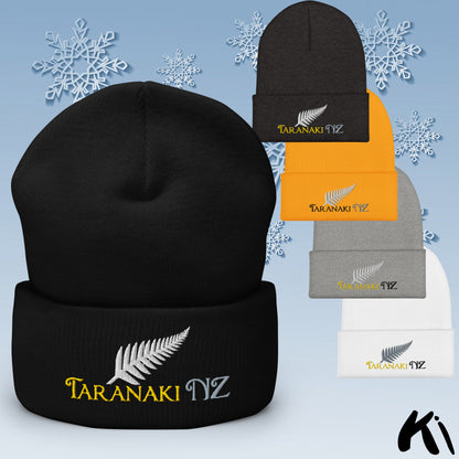 TARANAKI NZ Silver Fern Cuffed Beanie